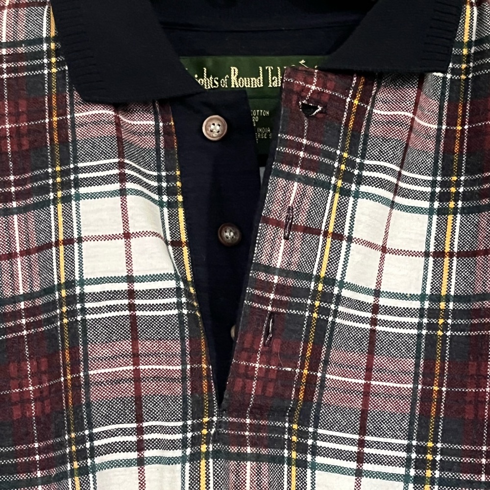 Knights of Round Table Plaid Long Sleeve - Picture 4 of 12